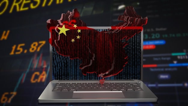 A digital rendering showing a world map with the US and China highlighted, connected by lines representing trade routes. The image symbolizes the interconnectedness and strategic importance of the US-China relationship in global affairs.