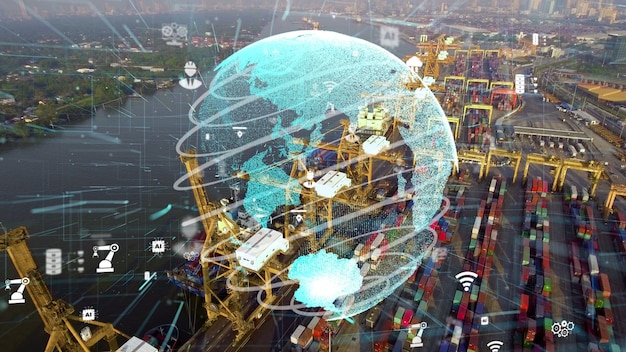 A visual representation of a supply chain disruption caused by a geopolitical event, such as a pipeline explosion or a shipping route blockade, emphasizing the ripple effect on global energy prices and availability.